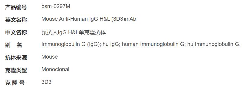 鼠抗人IgG H&amp;L单克隆抗体